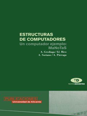 cover image of Estructuras de computadores